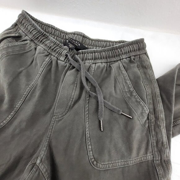 Athleta Farallon Jogger Pants Women's size 6 Olive Drab Green Pockets Tiny Flaw - Picture 10 of 10